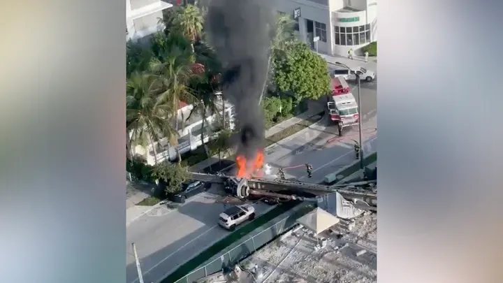 Miami car fire first responders 2